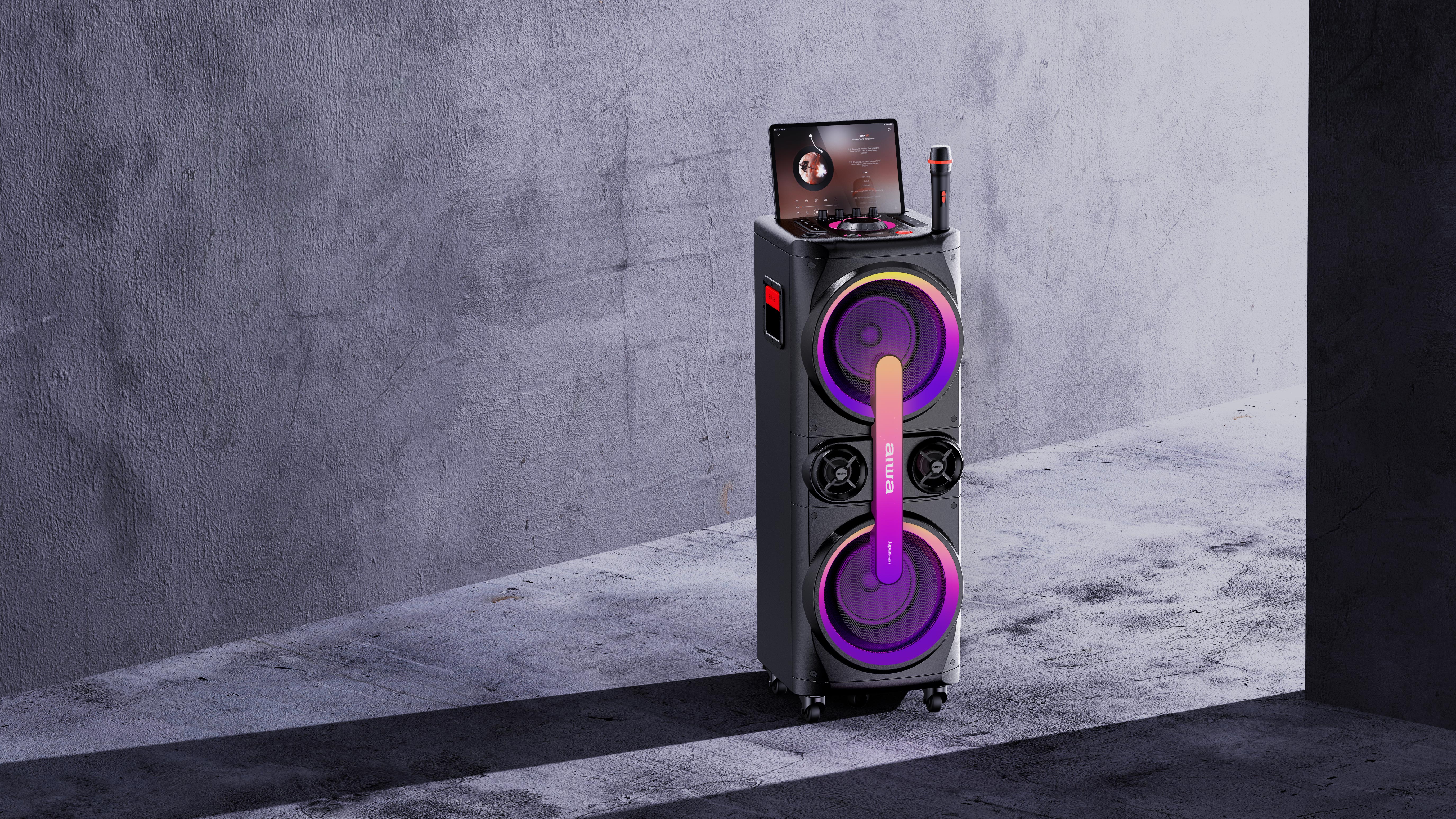 party speaker，Light speaker，outdoors，serialization，Cool，individualization，