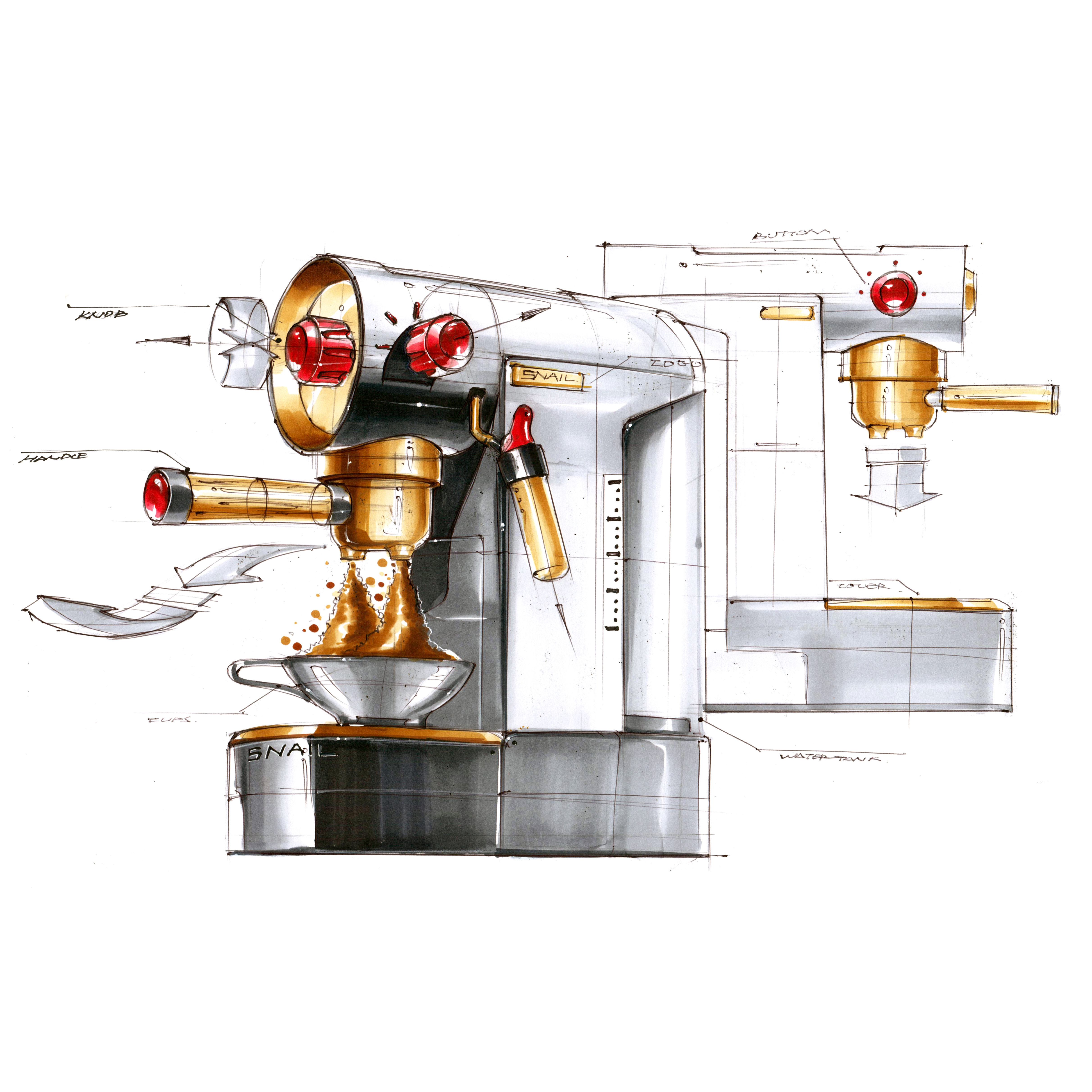 Hand drawn products，Hand-painted layout，marker pen，