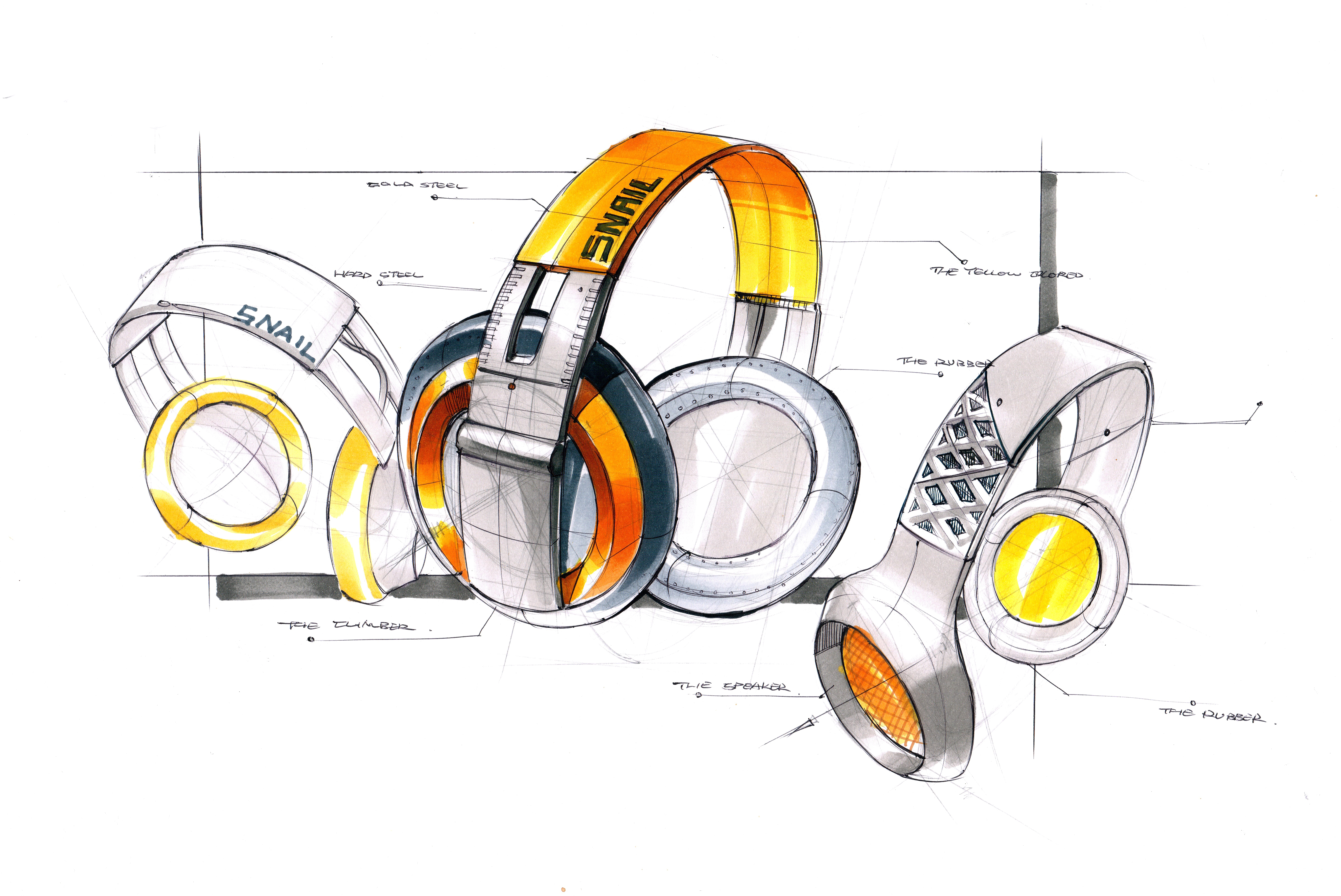 Hand drawn products，Hand-painted layout，marker pen，