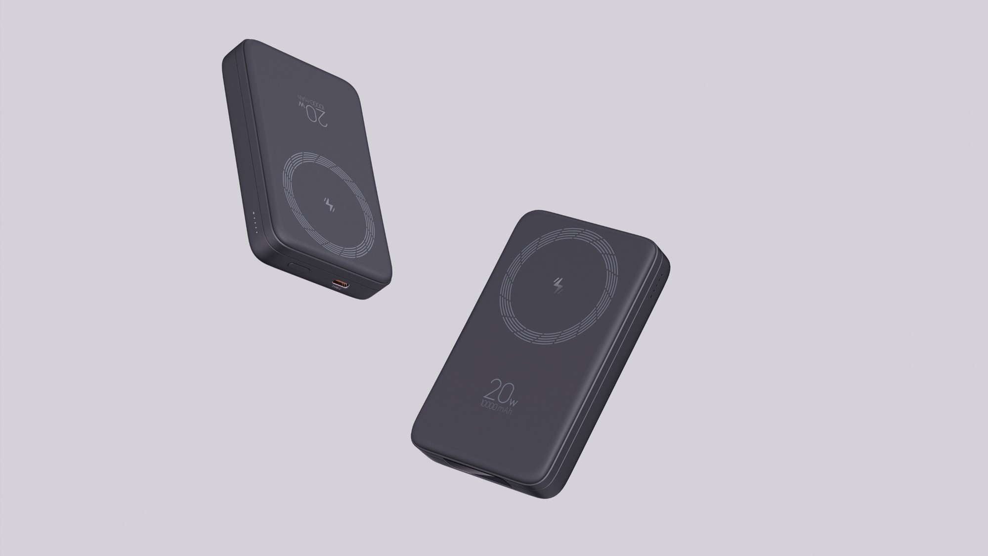 Wireless charging, charging treasure, magnetic folding，