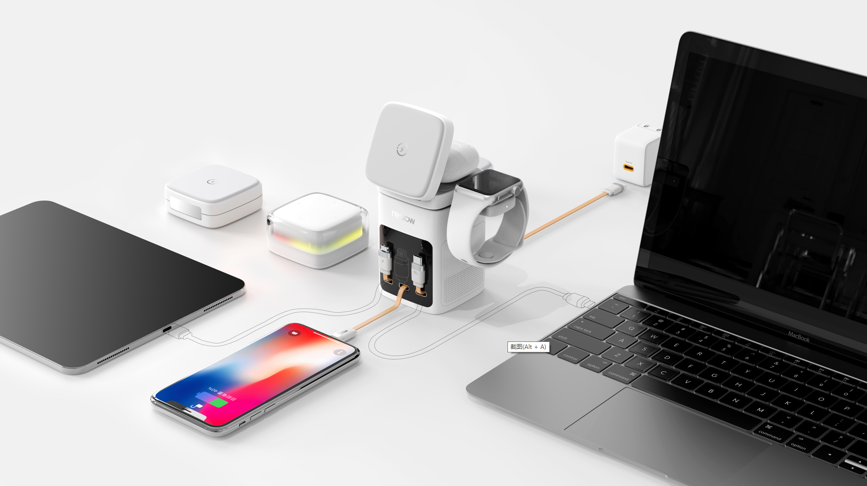 Storage line, wireless charger, module, charger，