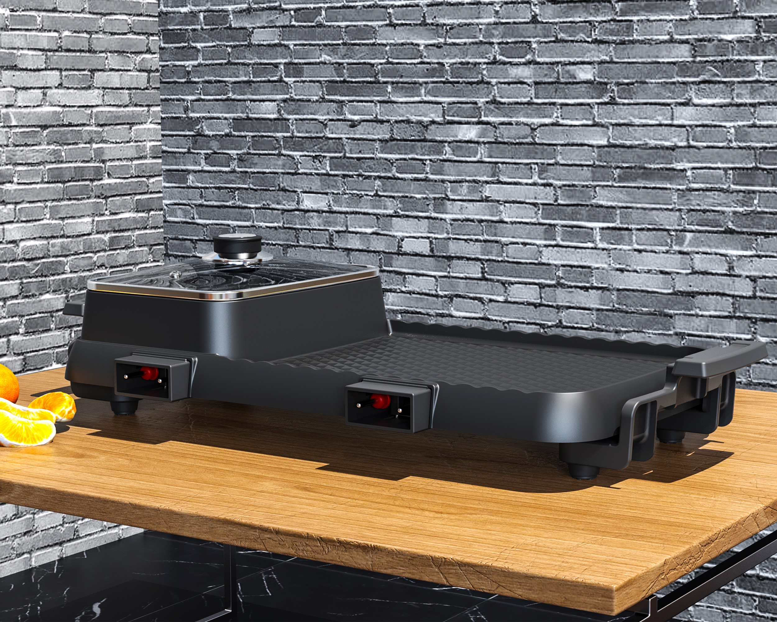 Baking tray，Electric baking pan，One Pot，Mandarin duck pot，Hot Pot，Household Electric Appliances，small home appliances，household electrical appliances，