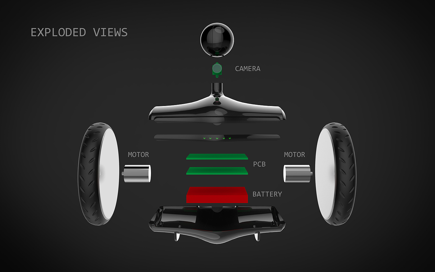 industrial design，Remote control car，Balance car，