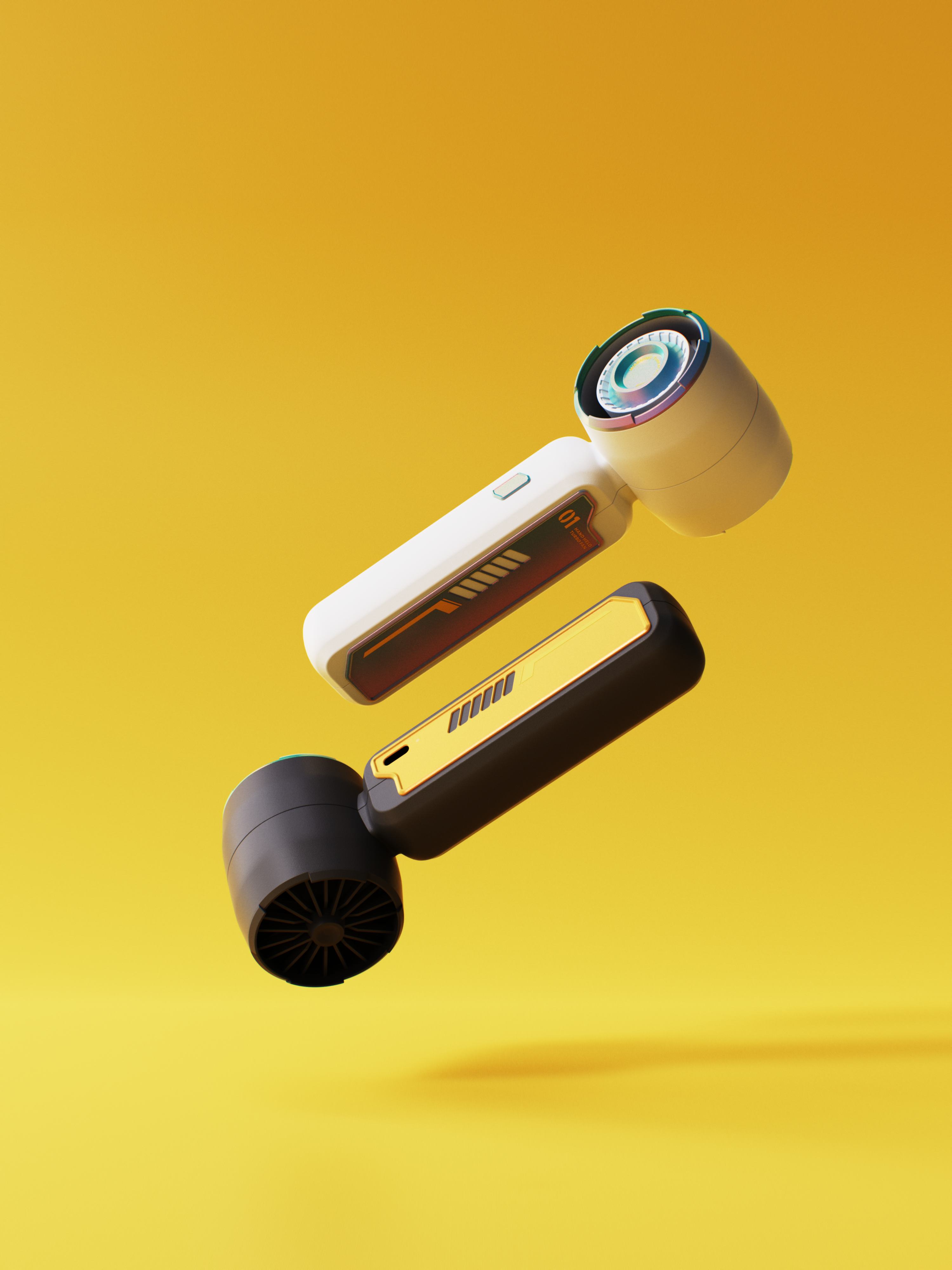 Small fan，Turbofan，Cyberpunk，CYBERPUNK，fighter，Original design，industrial design，