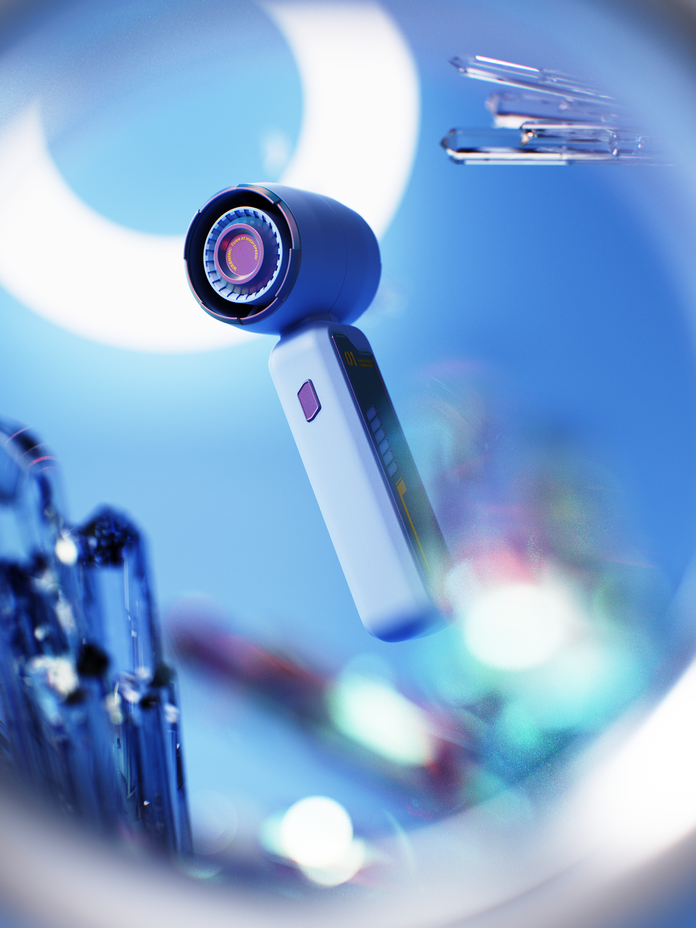 Small fan，Turbofan，Cyberpunk，CYBERPUNK，fighter，Original design，industrial design，