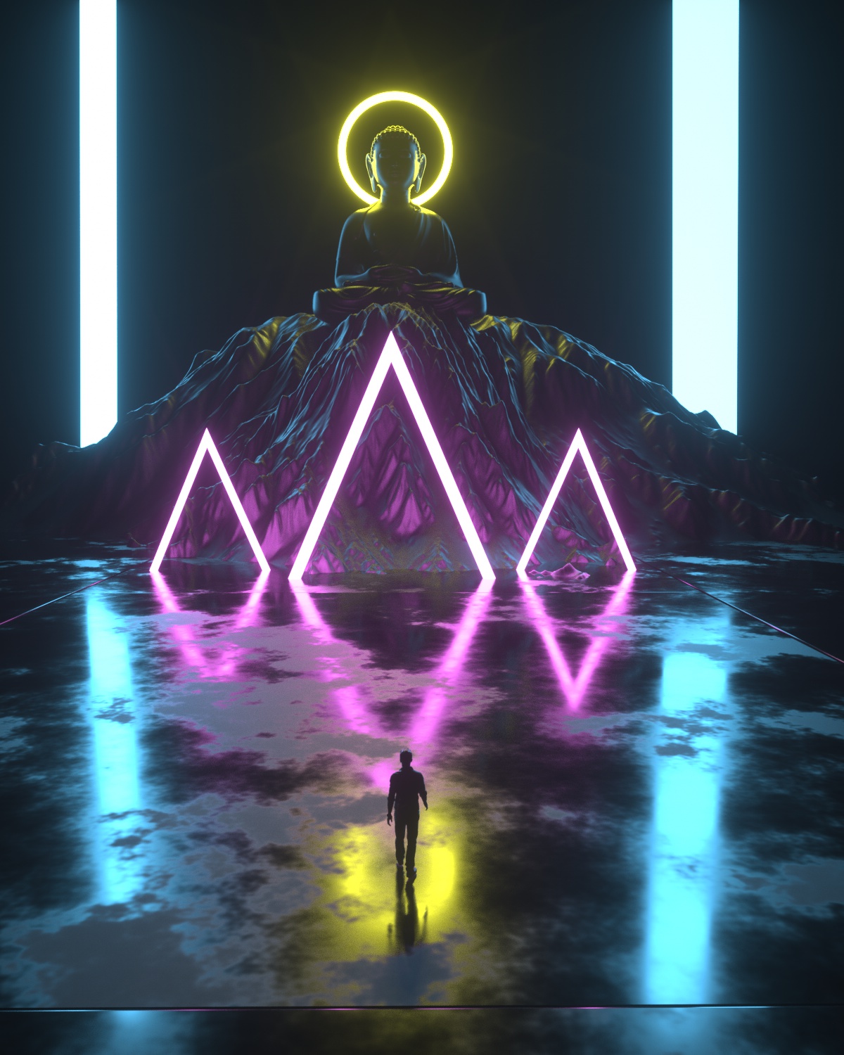 c4d，oc，Rendering works，