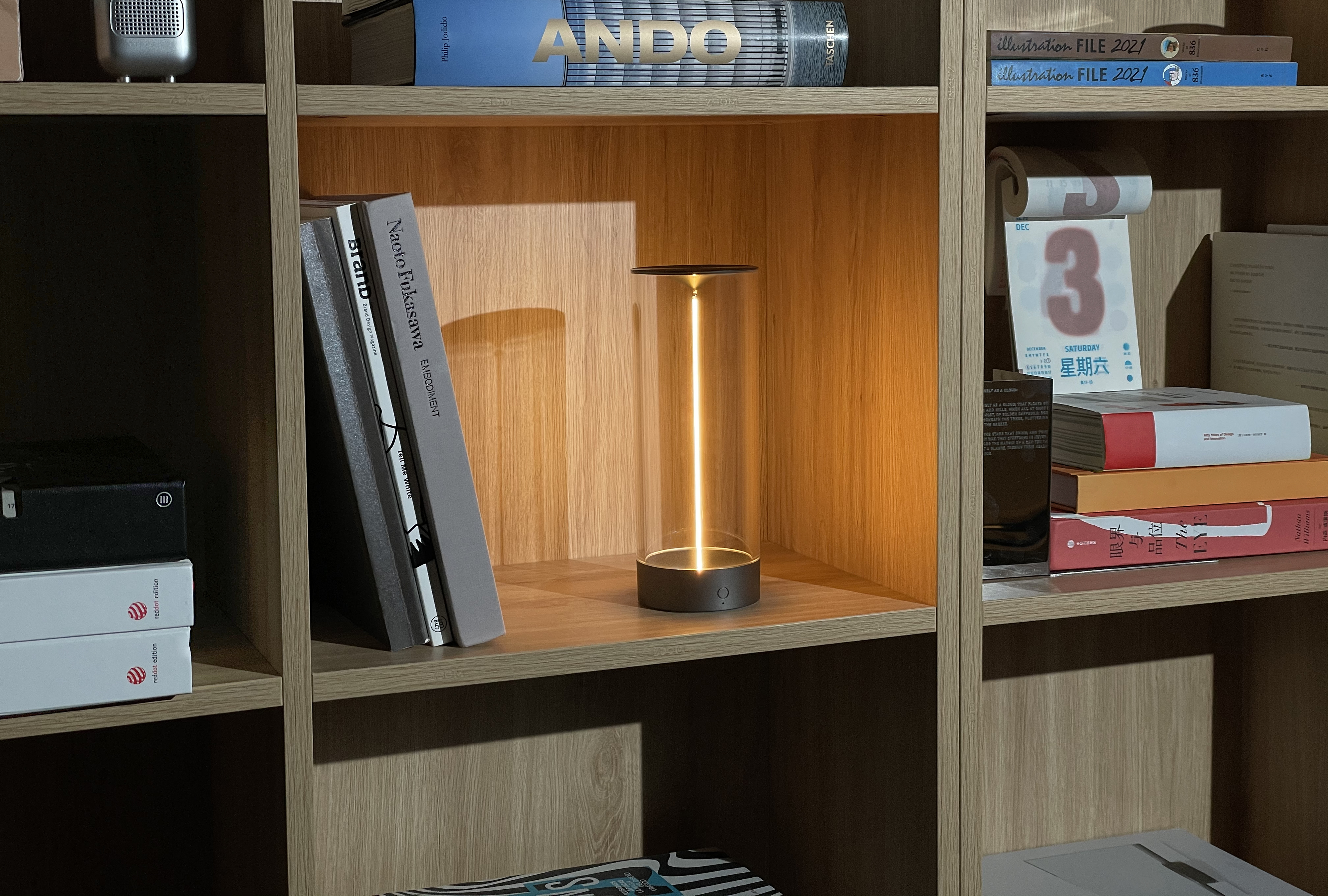 Atmosphere lamp，Linear filament，Simple design，cylinder，Simple，