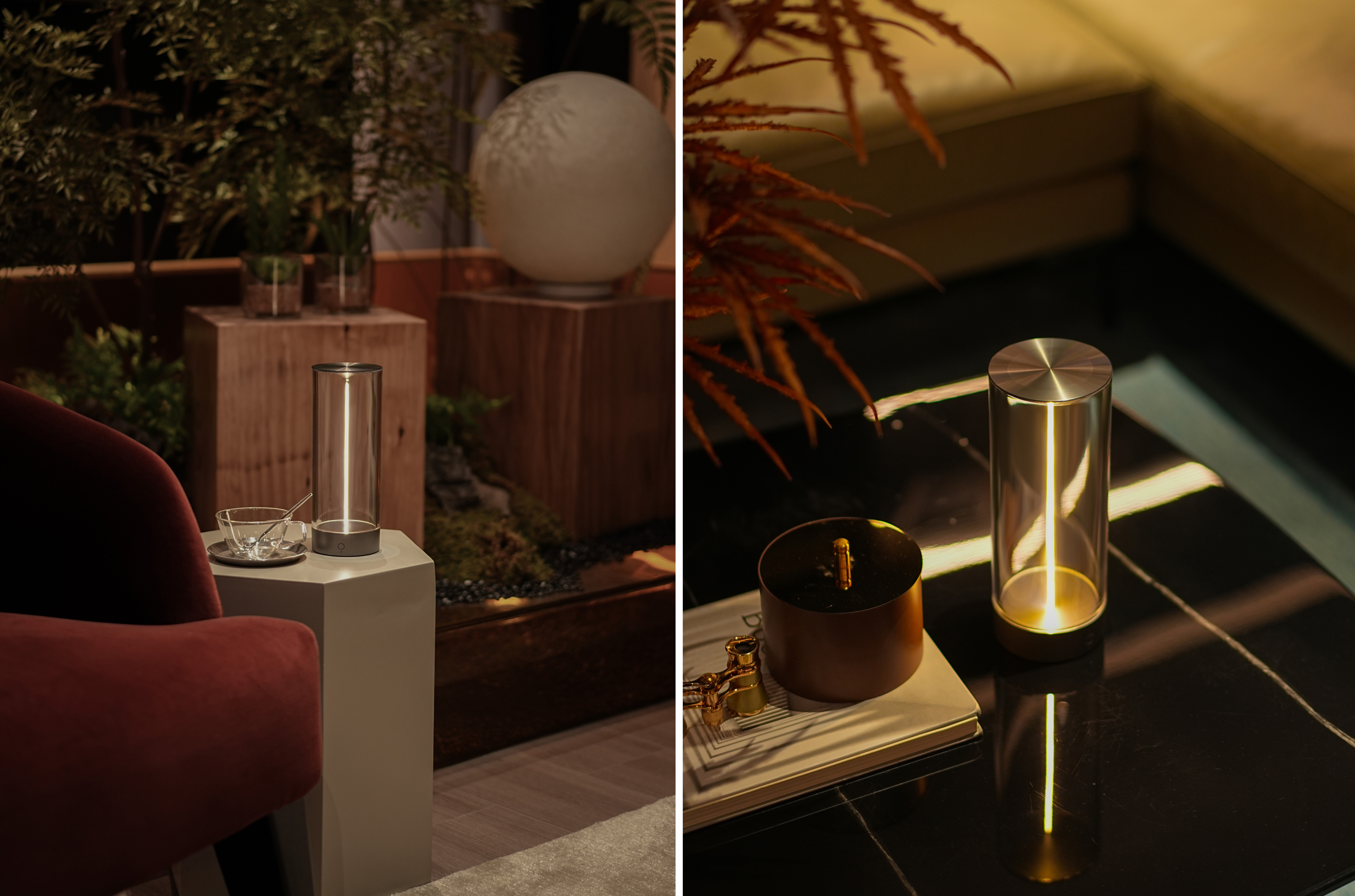 Atmosphere lamp，Linear filament，Simple design，cylinder，Simple，