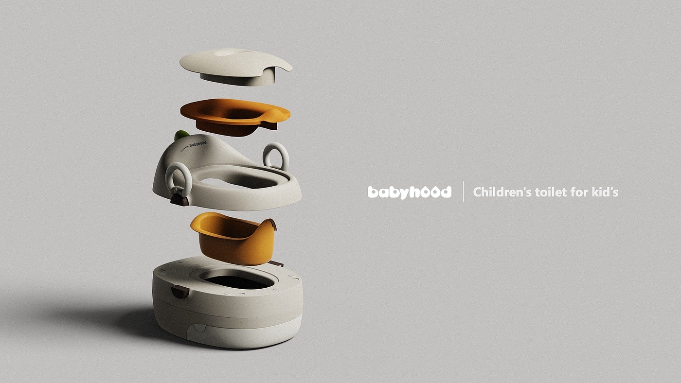 一树工业设计，Babyhood，儿童用品，儿童坐便器，