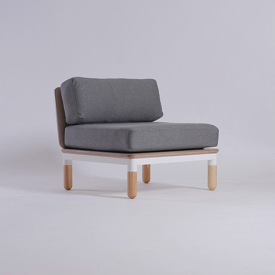 R series sofa，sofa，product design，grey，