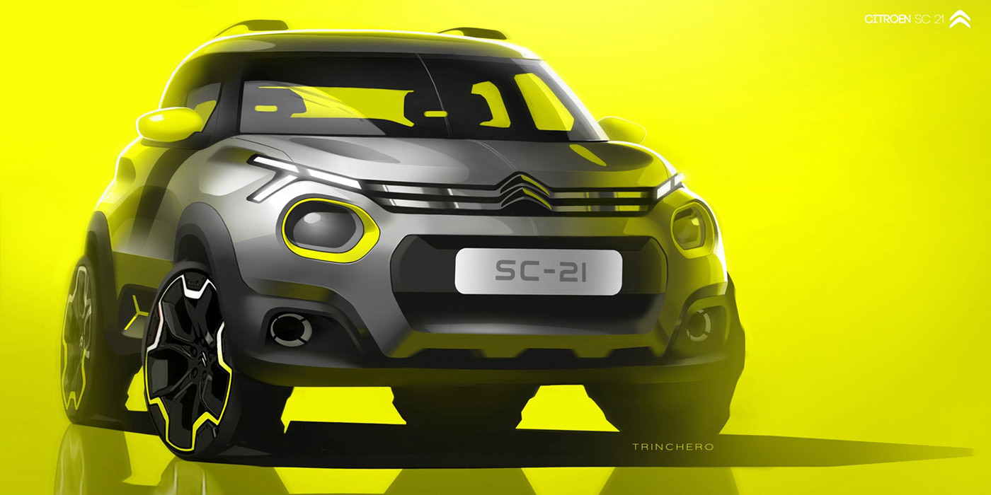 Citroen，RESEACH 2018，sketch，Art，