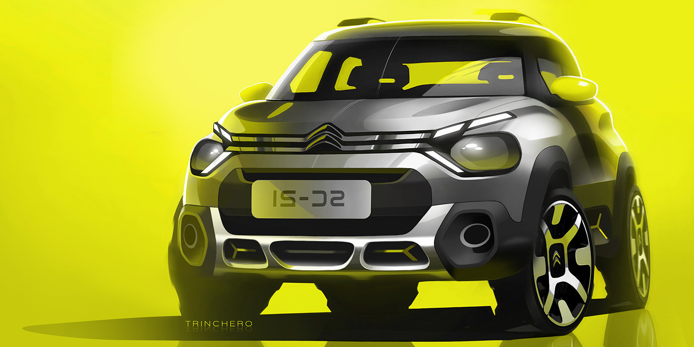 Citroen，RESEACH 2018，sketch，Art，