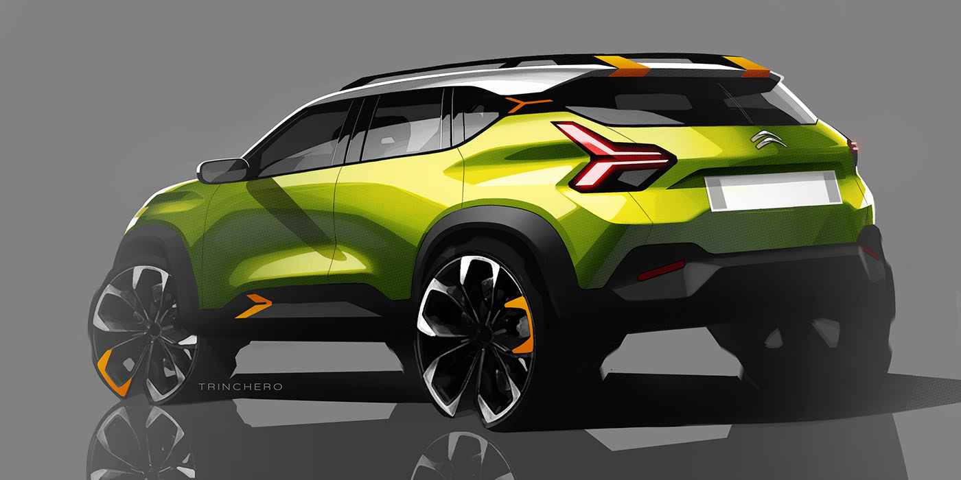 Citroen，VRAC 2018，Citroen，sketch，