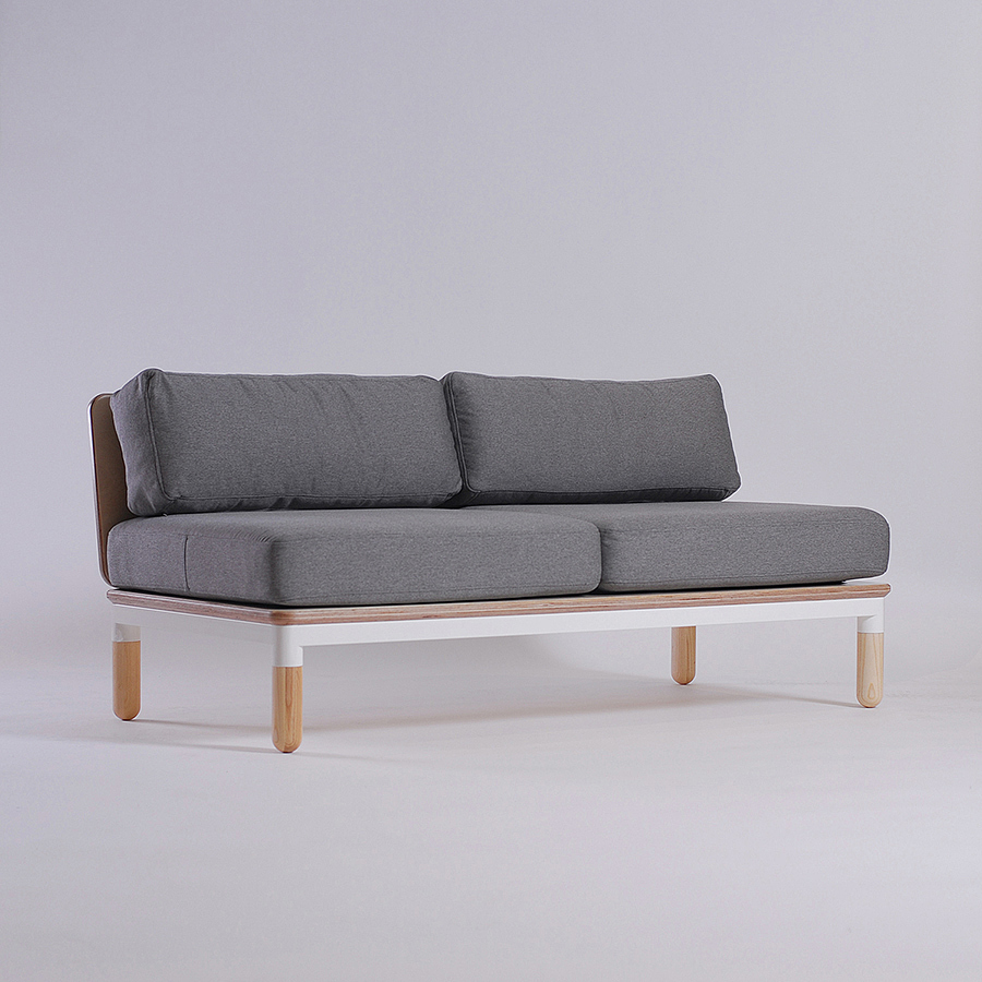 R series sofa，sofa，product design，grey，