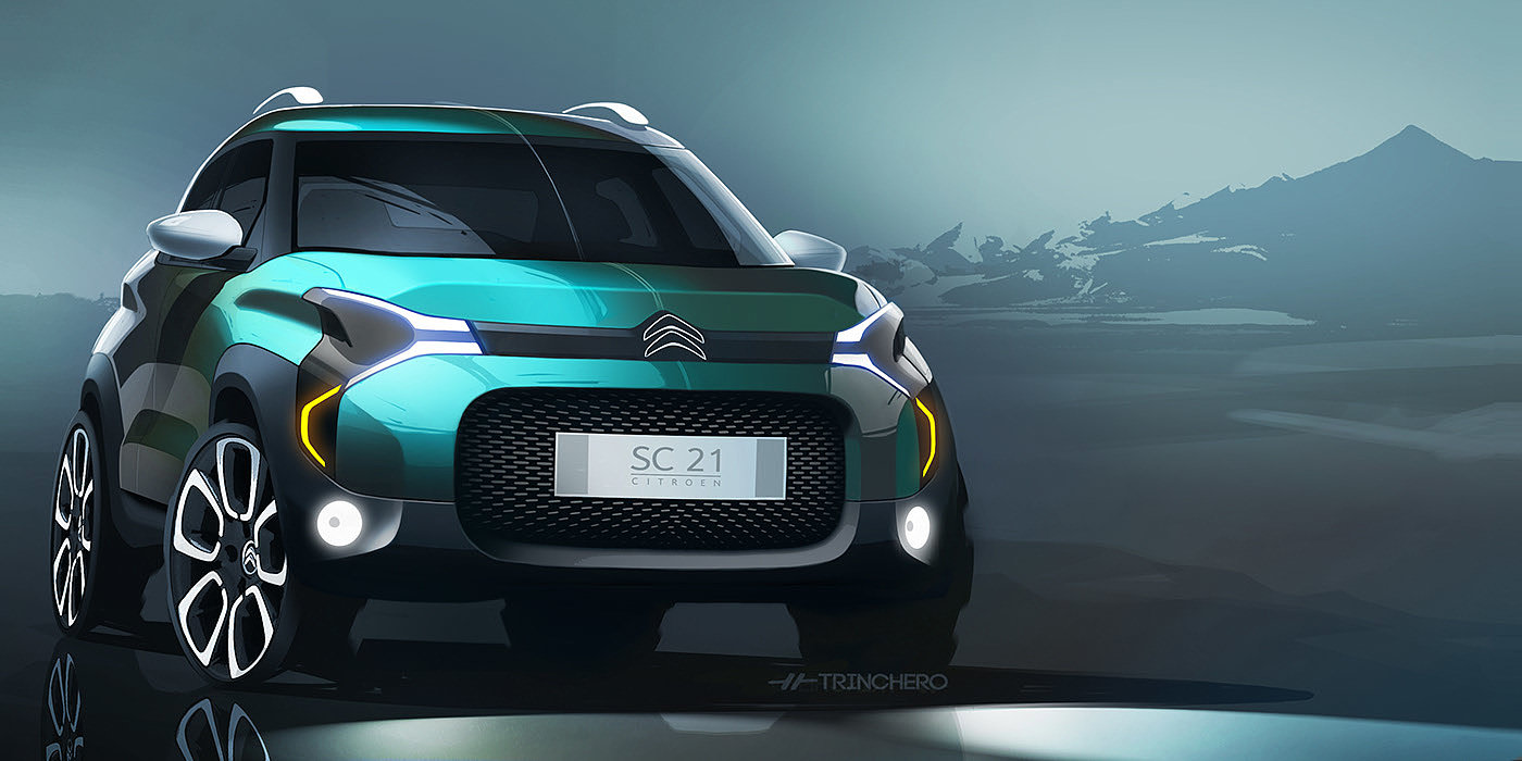 Citroen，VRAC 2018，Citroen，sketch，