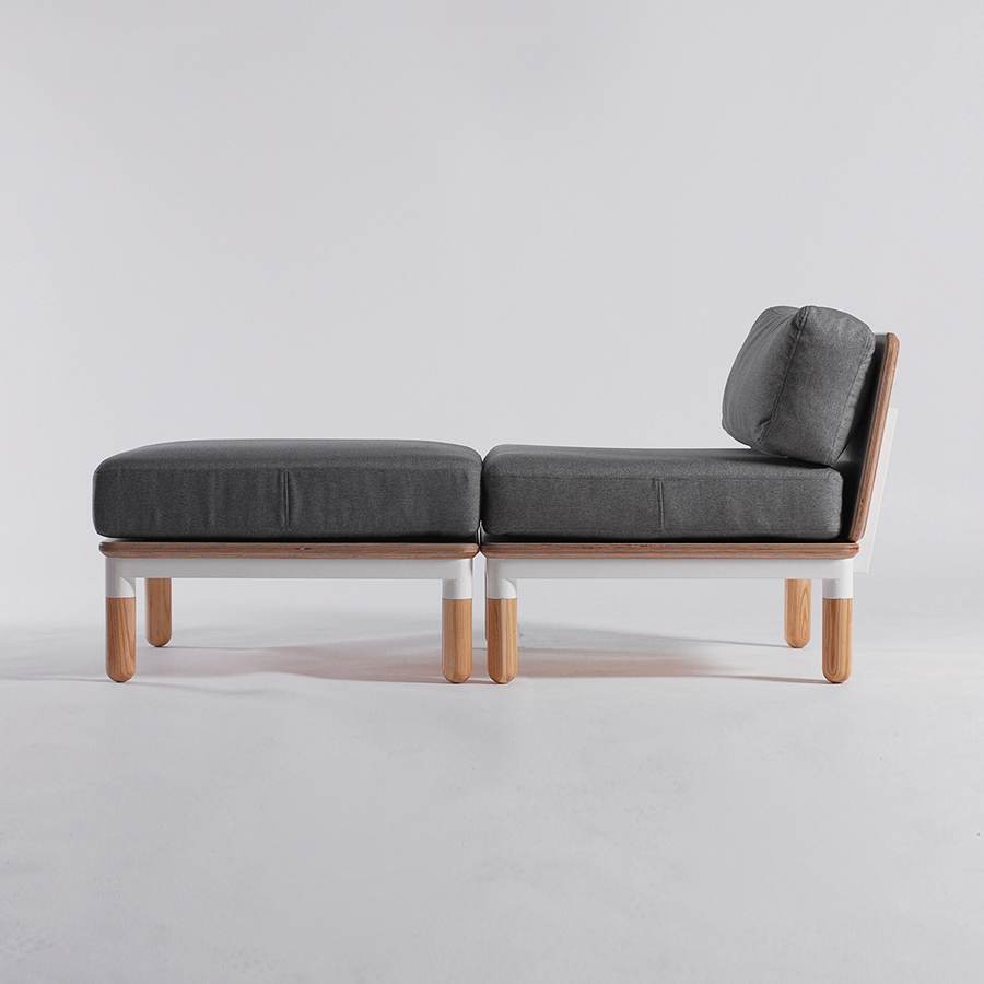 R series sofa，sofa，product design，grey，