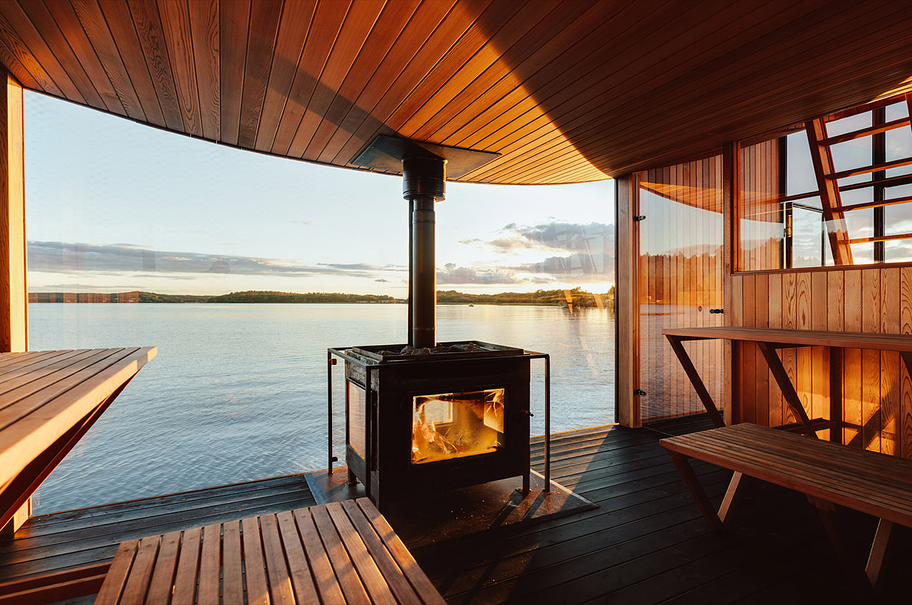 ship，Sauna room，float，pine，