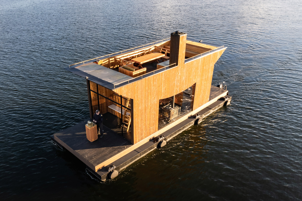 ship，Sauna room，float，pine，