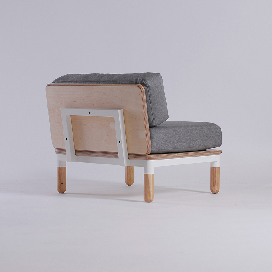 R series sofa，sofa，product design，grey，