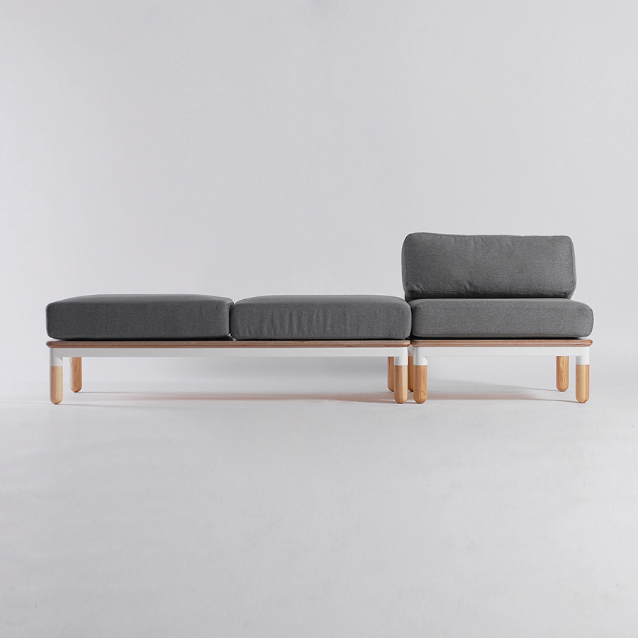 R series sofa，sofa，product design，grey，
