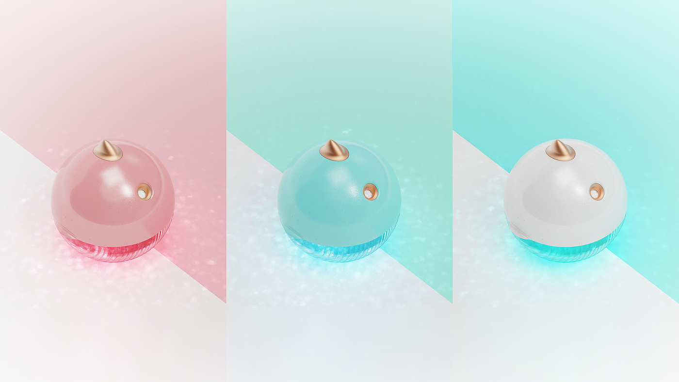 bionics，Humidifier，whale，product，Design，