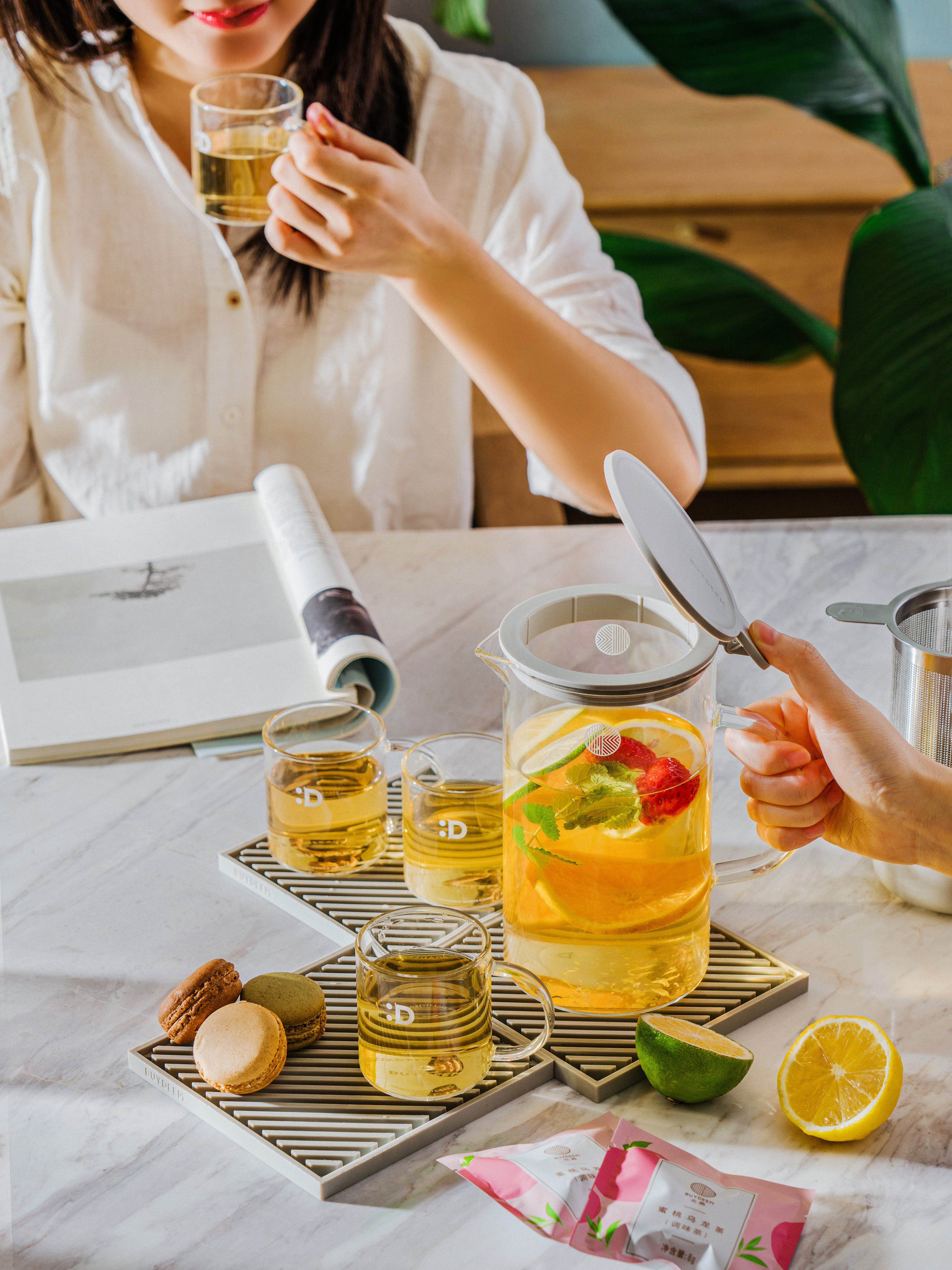 industrial design，product design，Household products，Glass pot，Teapot，