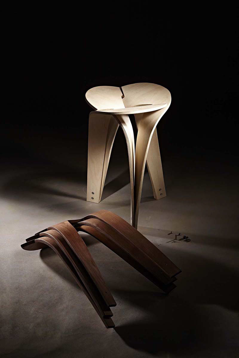 Home Furnishing，furniture，assemble，chair，Curved board，stool，