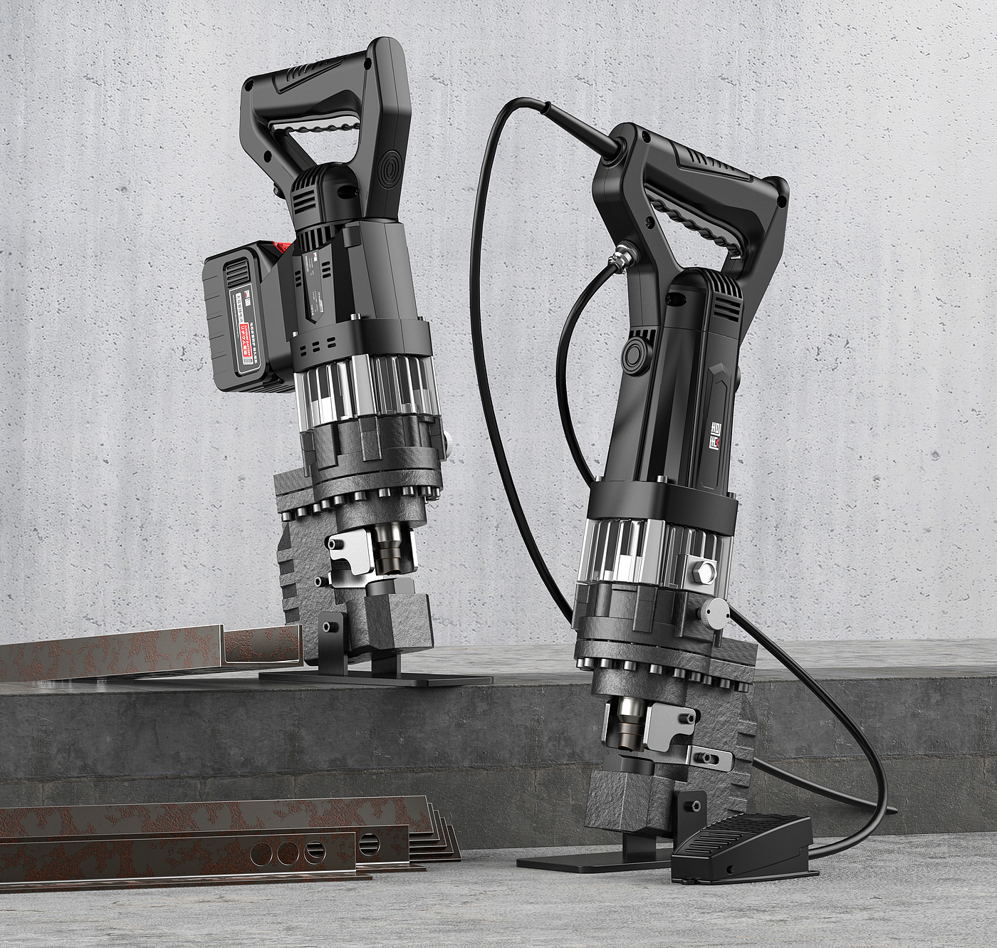 Product rendering，Hardware tools，Electric tool，Electric chain saw，Angle grinder，Car washing machine，level，