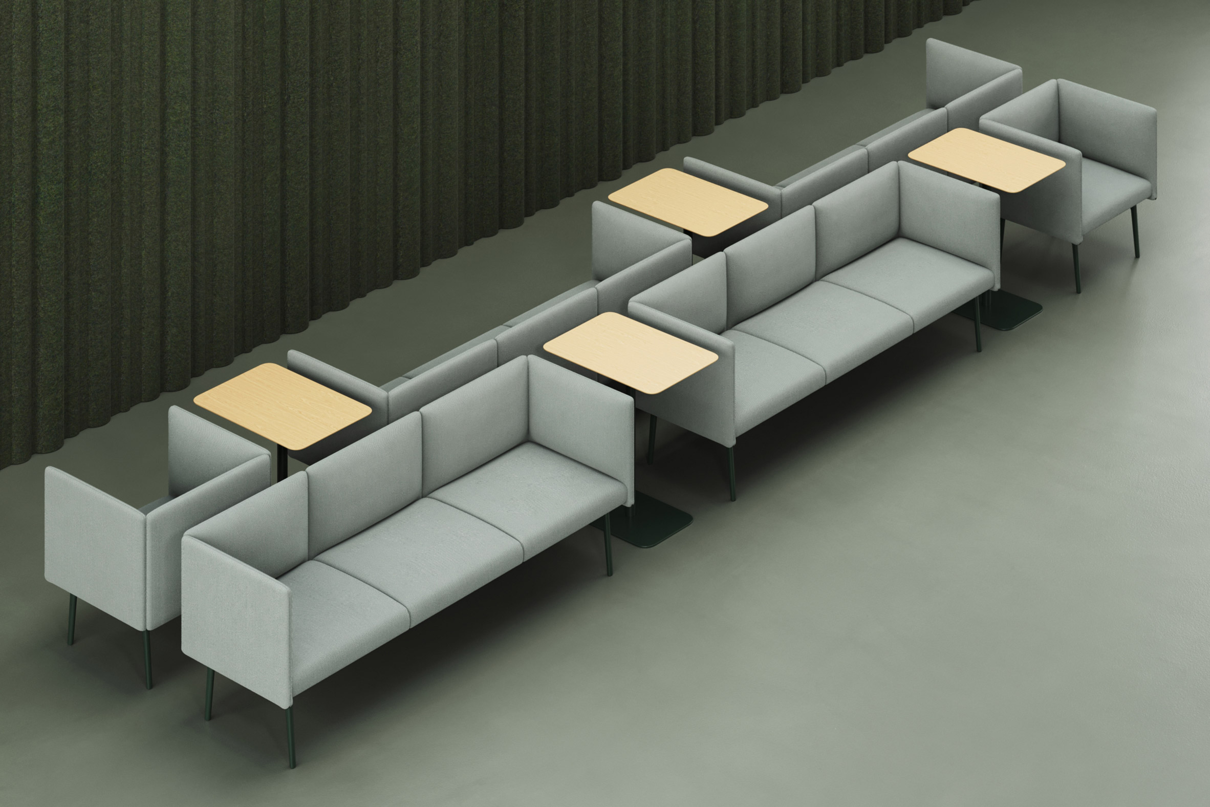 The Shape，Mino Sofa，Modular seat，Aesthetic design，product design，Simple design，