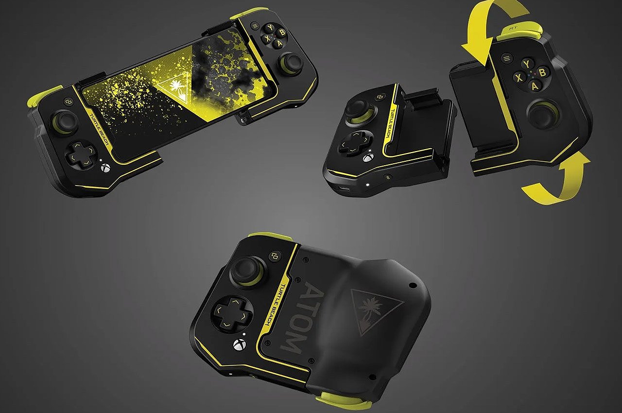 Atom controller，Turtle Beach，Backbone controller，product design，Aesthetic design，No delay，Adsorbable，