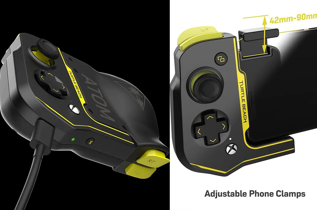 Atom controller，Turtle Beach，Backbone controller，product design，Aesthetic design，No delay，Adsorbable，