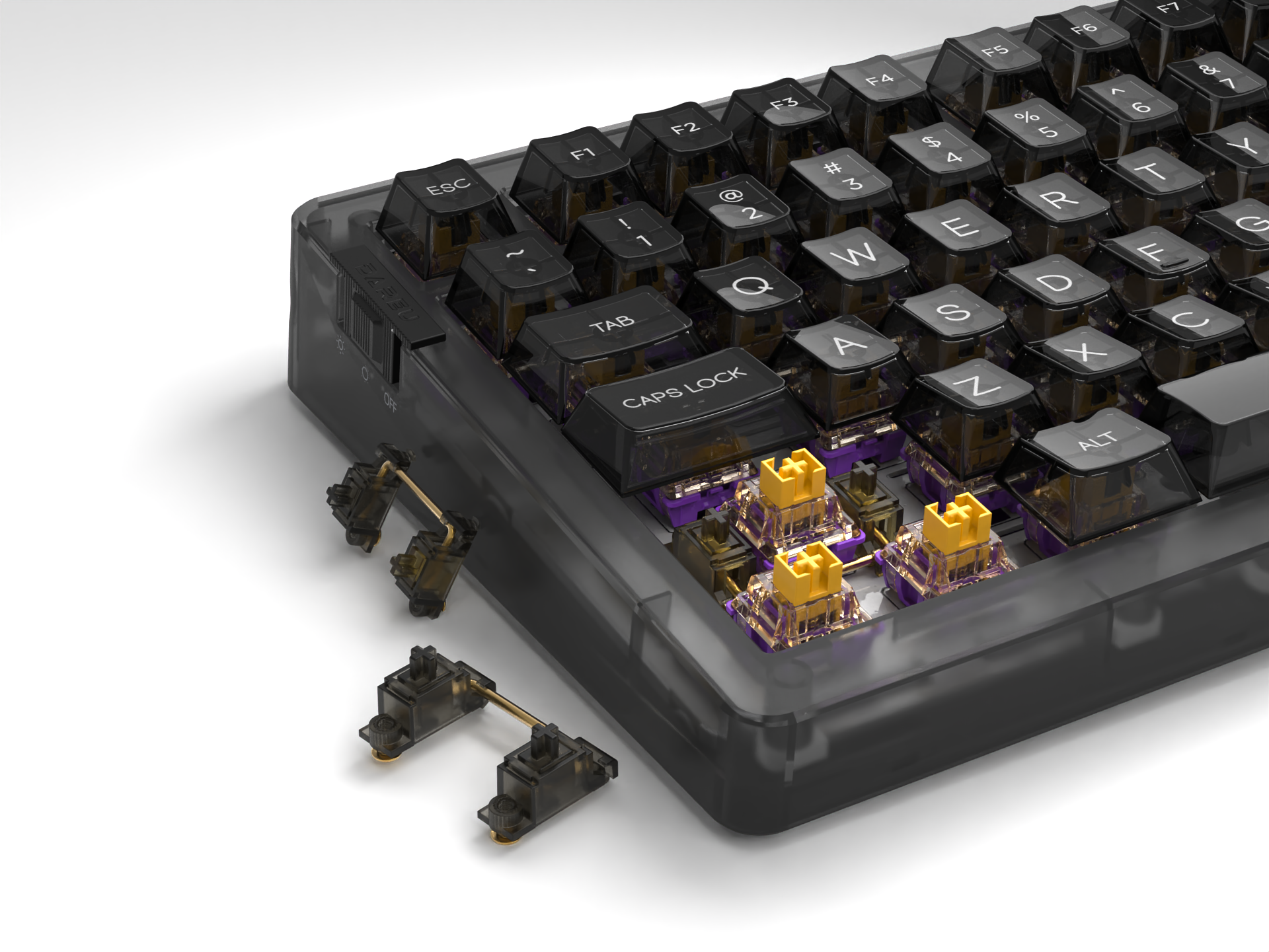 Daryou，Mechanical keyboard，transparent，Retro，Mecha，