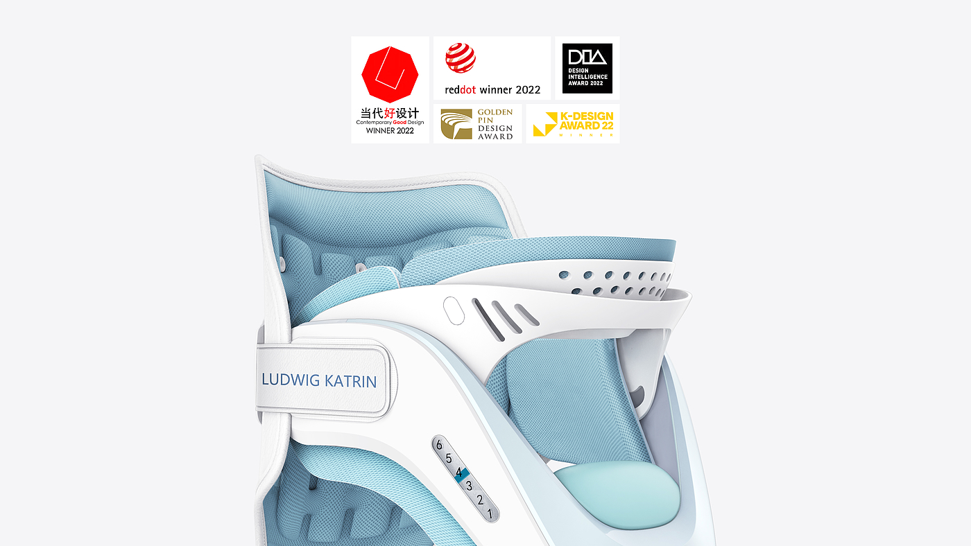 Original works，Medical products，NEW-DESIGN，wireless，Neck brace，healthy，innovate，industrial design，
