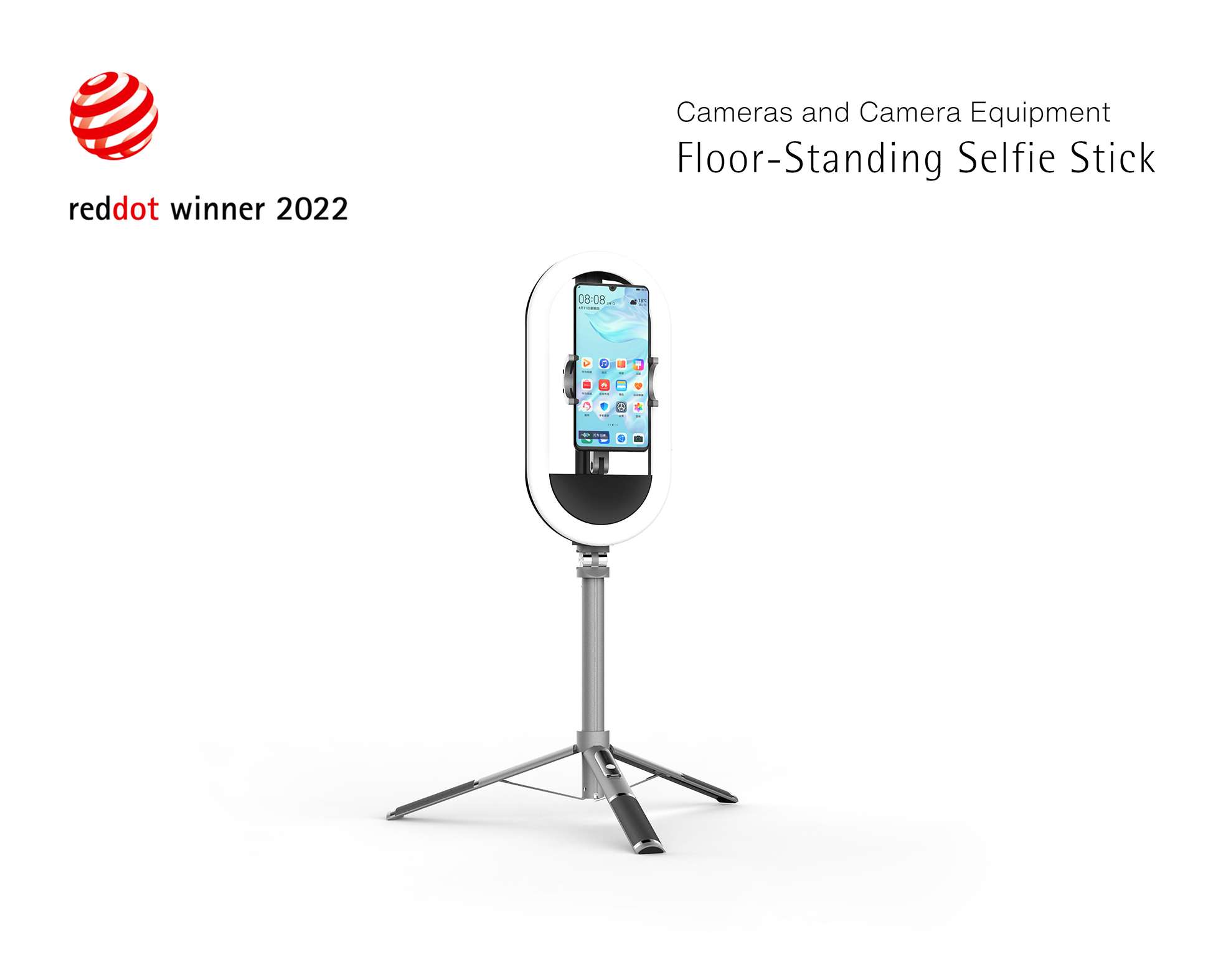 product design，industrial design，Red dot award，German red dot award，Technology digital，Yuntai，Triaxial stabilization，Modeling and rendering，