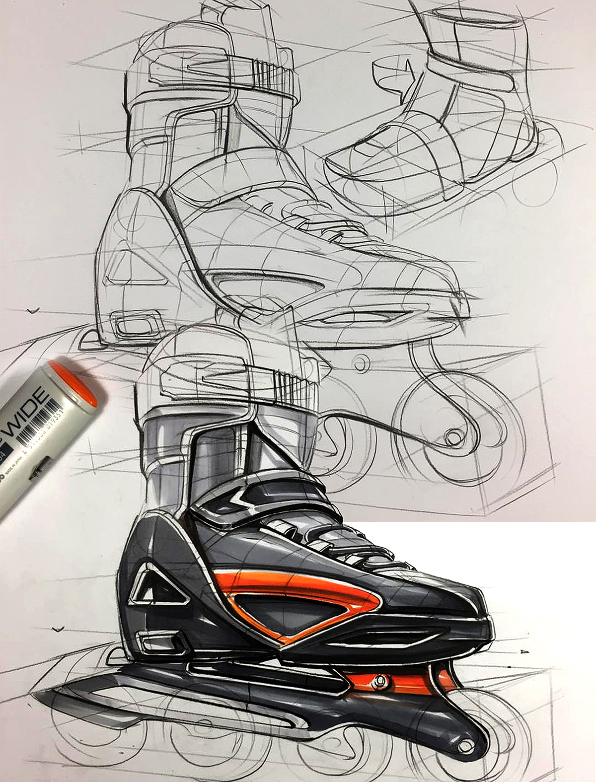 Hand drawn，manuscript，industrial design，Line，