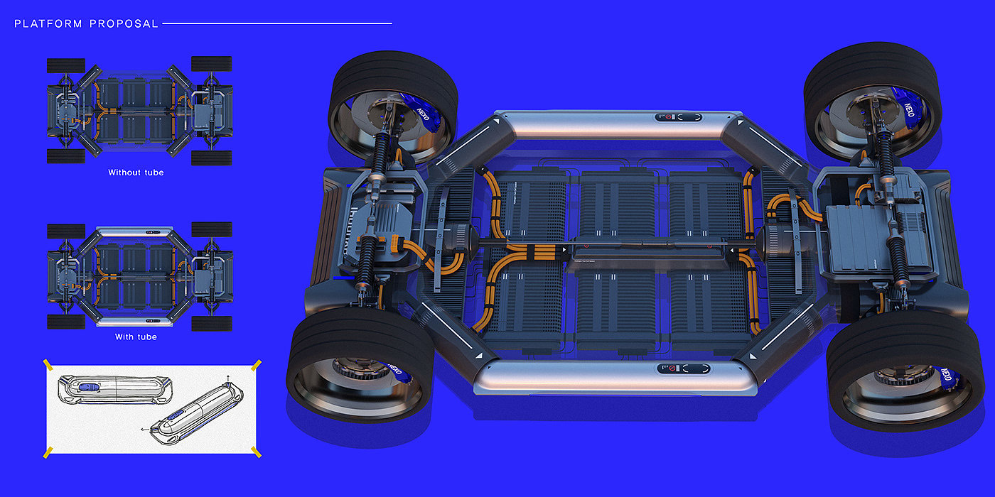 Bumsoo Kim，NEXO，Automobile design，conceptual design，Streamlined design，Modular design，