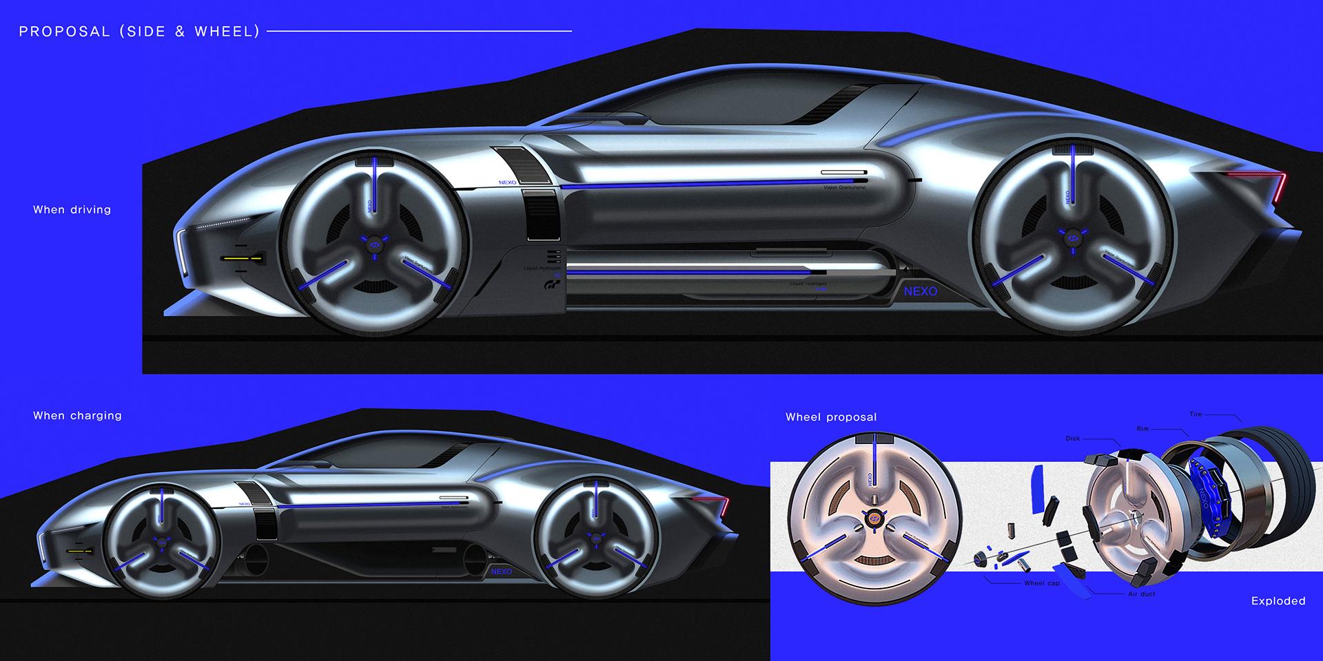 Bumsoo Kim，NEXO，Automobile design，conceptual design，Streamlined design，Modular design，