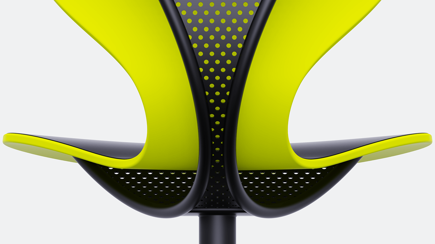 Albert Rakhimzhanov，Butterfly，Office furniture concept，product design，Ergonomics，Butterfly table and chair，