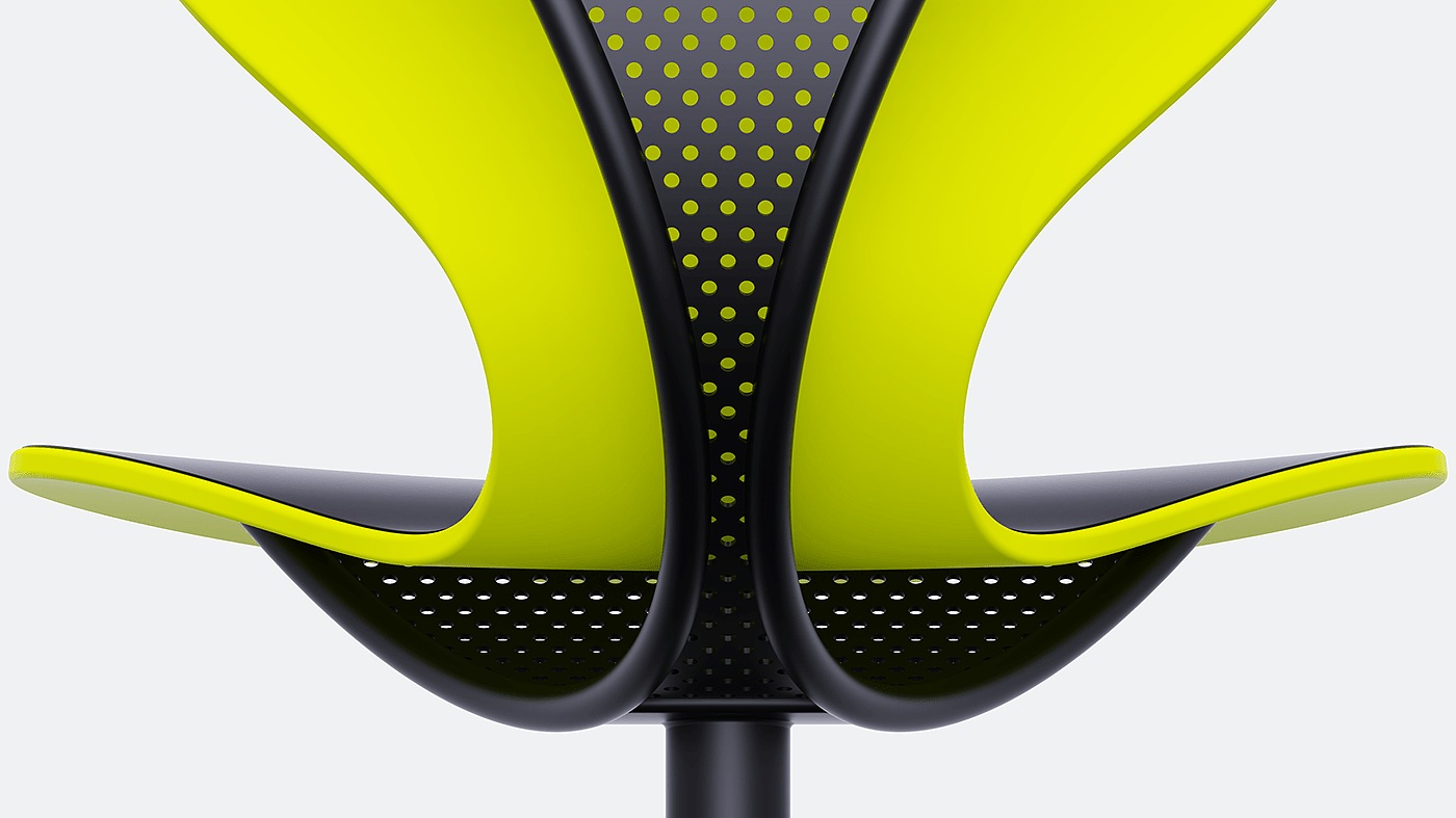 Albert Rakhimzhanov，Butterfly，Office furniture concept，product design，Ergonomics，Butterfly table and chair，