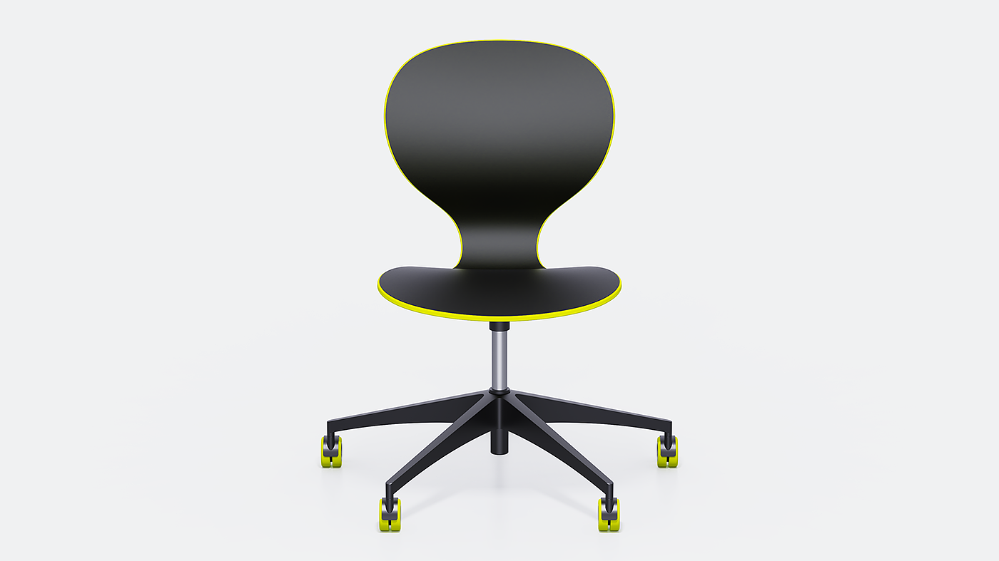 Albert Rakhimzhanov，Butterfly，Office furniture concept，product design，Ergonomics，Butterfly table and chair，