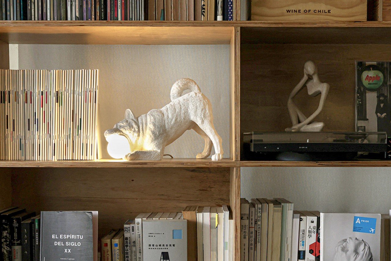 Practical design，Decoration design，product design，Minimalism，resin，3D printing，Playful Dog X Lamp，Emotional design，