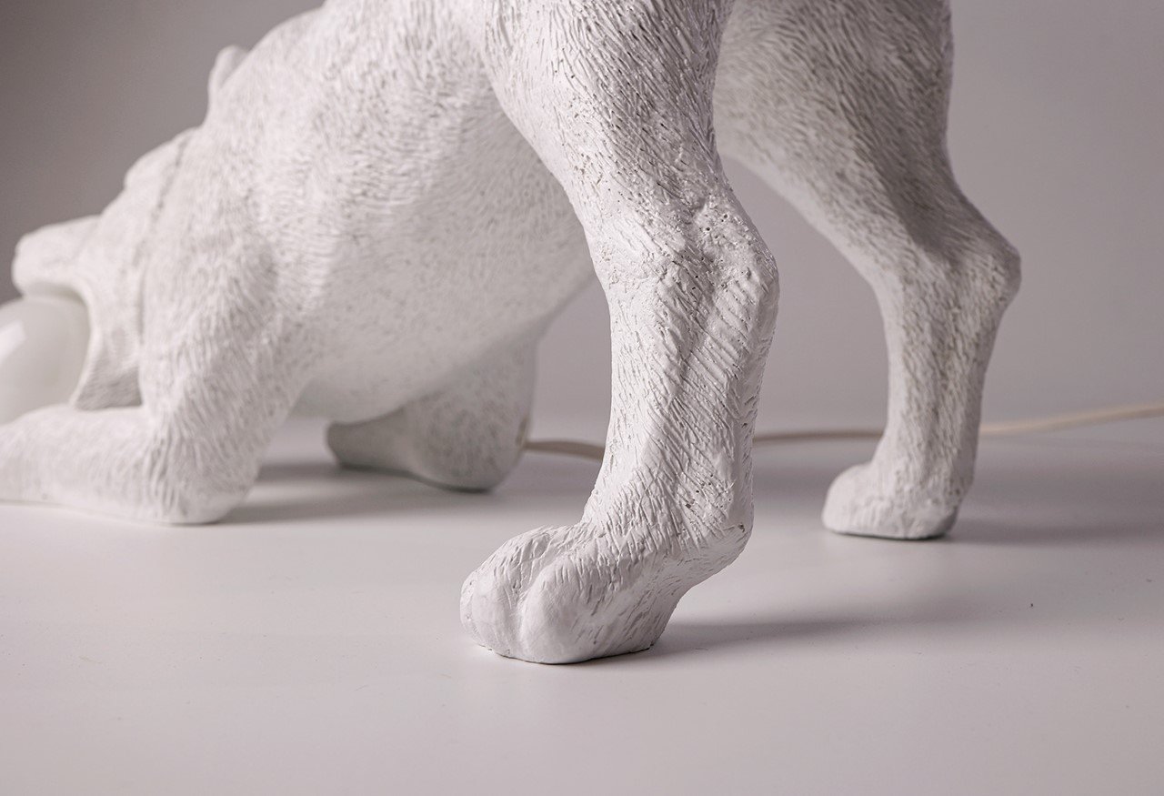 Practical design，Decoration design，product design，Minimalism，resin，3D printing，Playful Dog X Lamp，Emotional design，