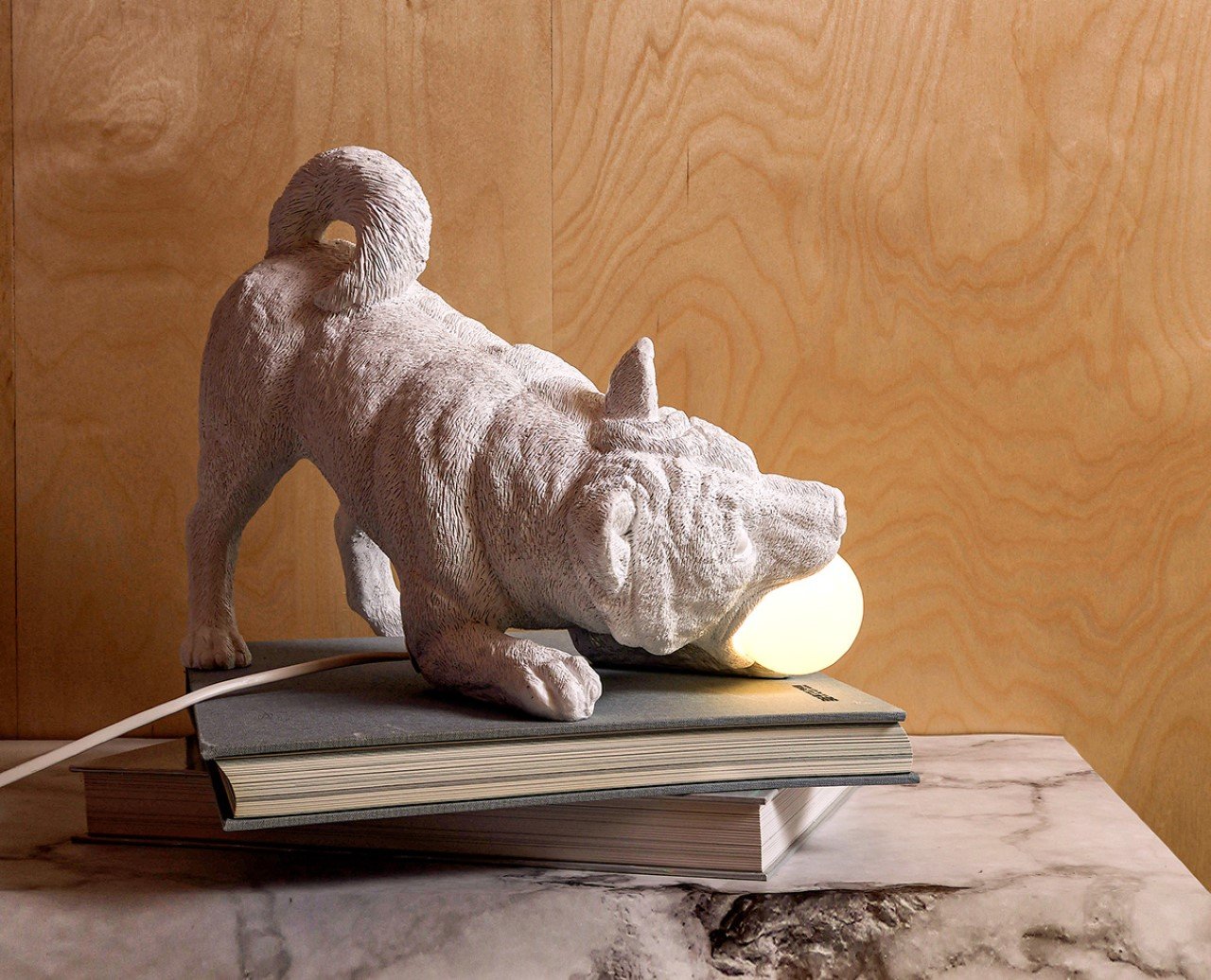 Practical design，Decoration design，product design，Minimalism，resin，3D printing，Playful Dog X Lamp，Emotional design，