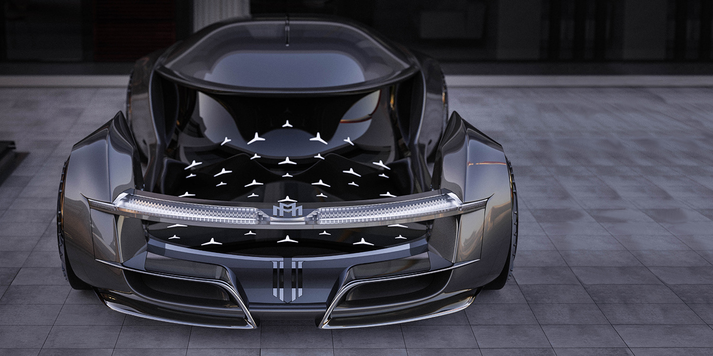 mercedes，Maybach SHOWMATIC，Automobile design，conceptual design，Streamlined design，