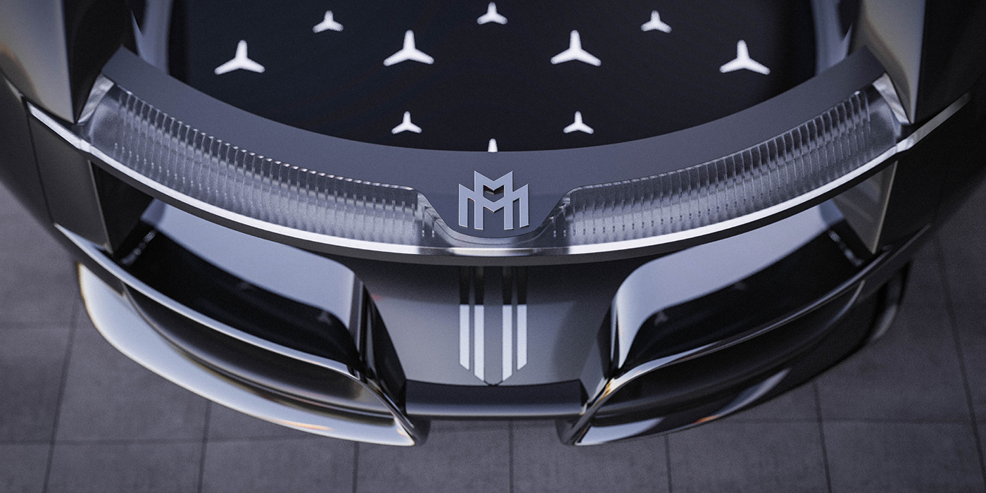 mercedes，Maybach SHOWMATIC，Automobile design，conceptual design，Streamlined design，