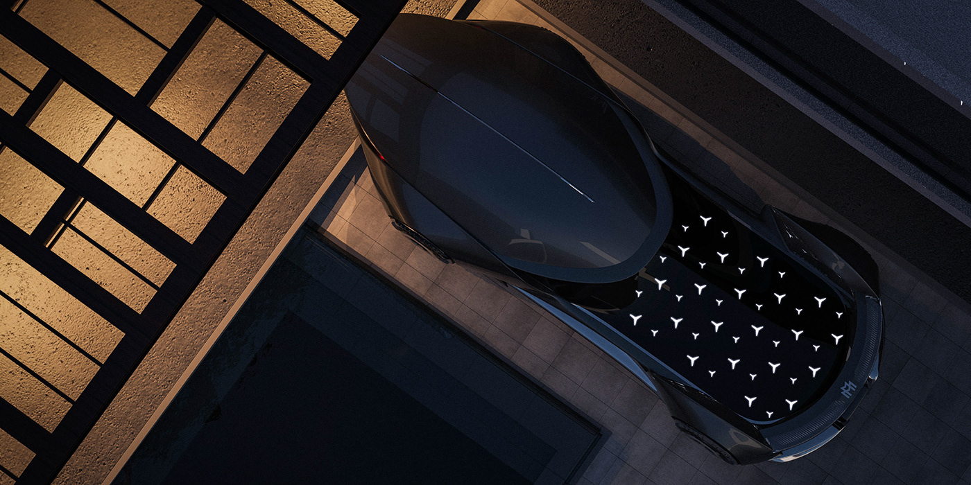 mercedes，Maybach SHOWMATIC，Automobile design，conceptual design，Streamlined design，