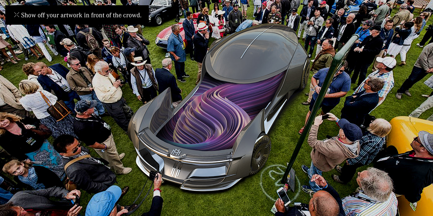 mercedes，Maybach SHOWMATIC，Automobile design，conceptual design，Streamlined design，