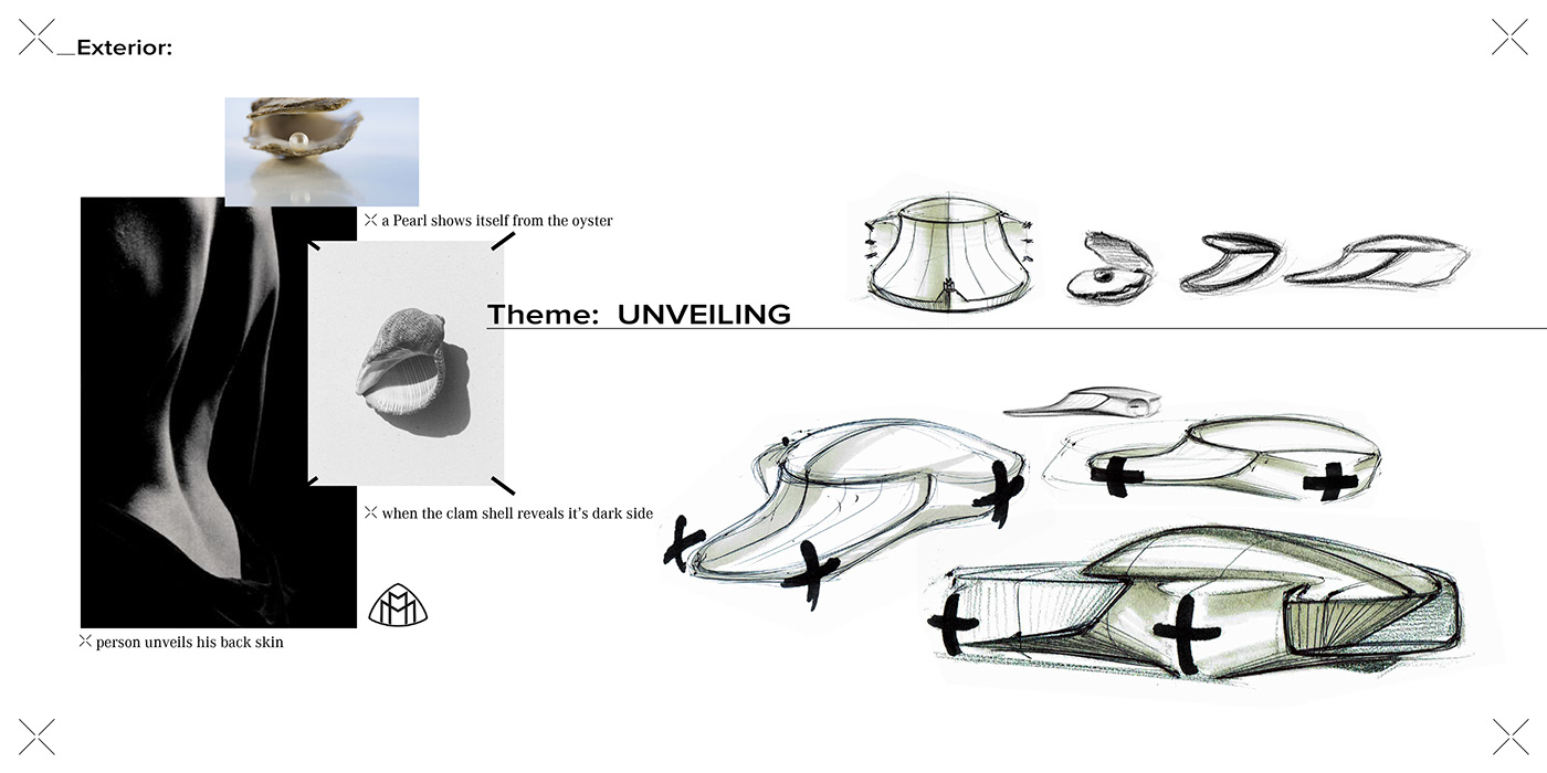 mercedes，Maybach SHOWMATIC，Automobile design，conceptual design，Streamlined design，