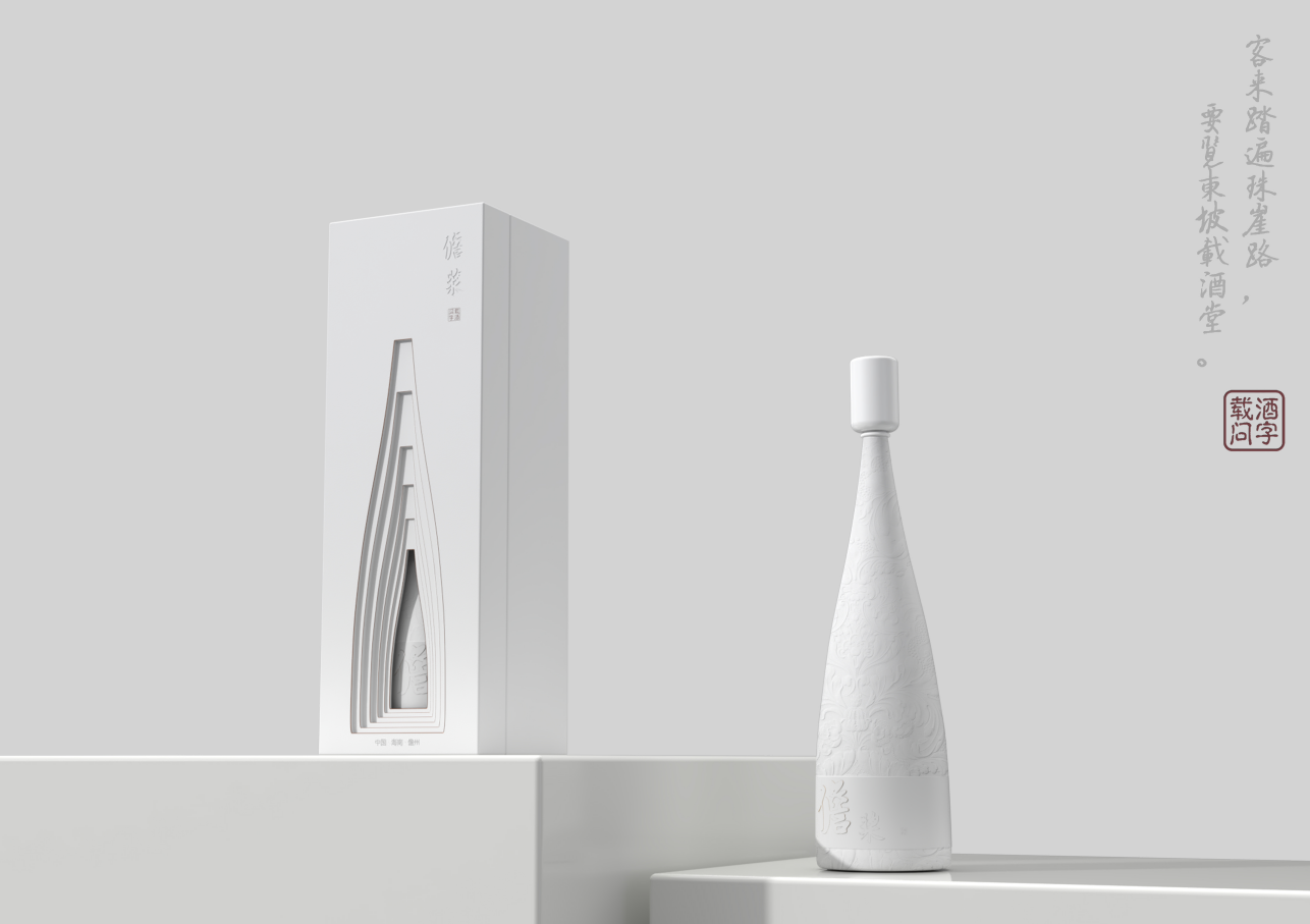 Dongpo Culture，Wen Chuang Packaging，Wine packaging，Bottle body design，traditional culture，