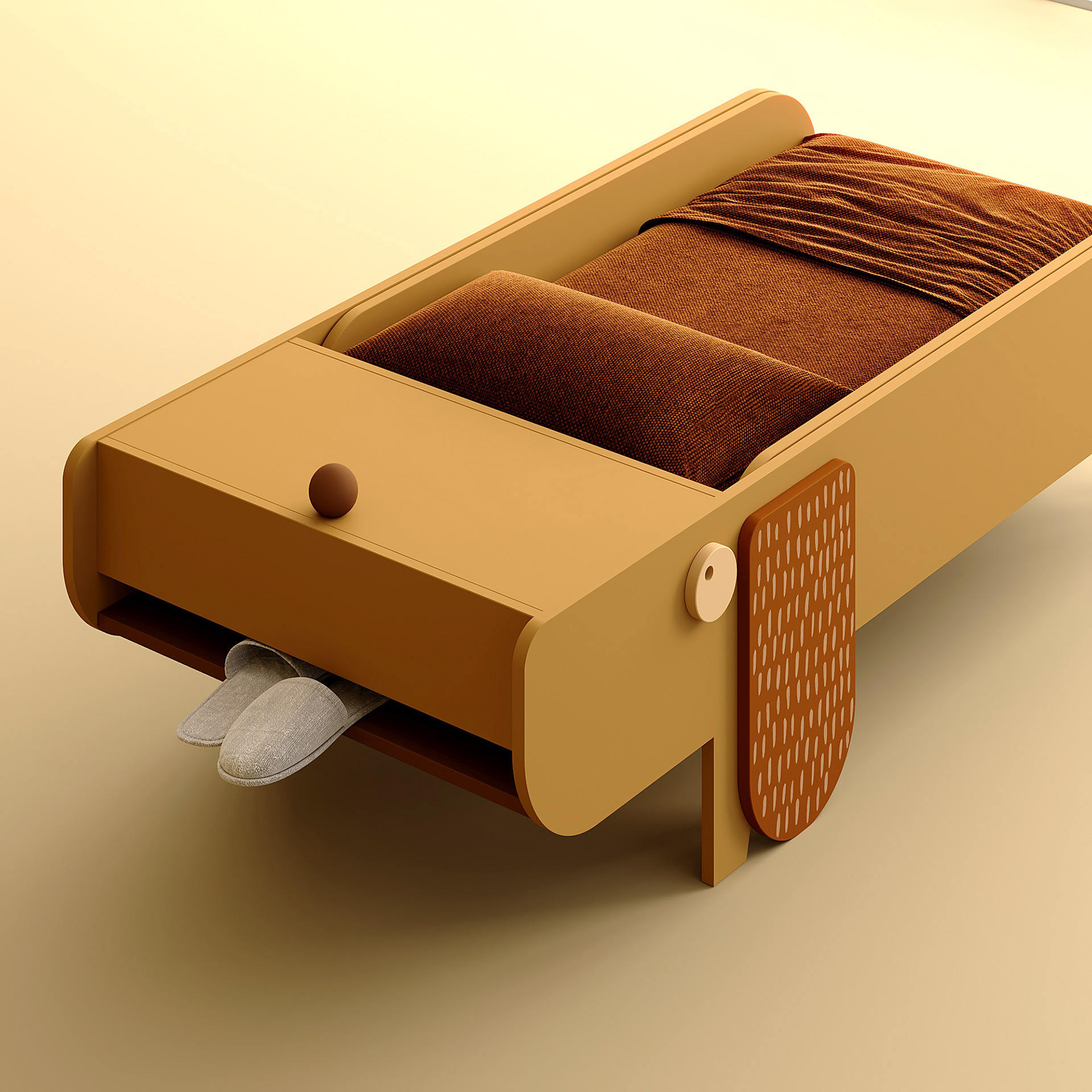 Children bed，product design，Appearance design，delicate，lovely，